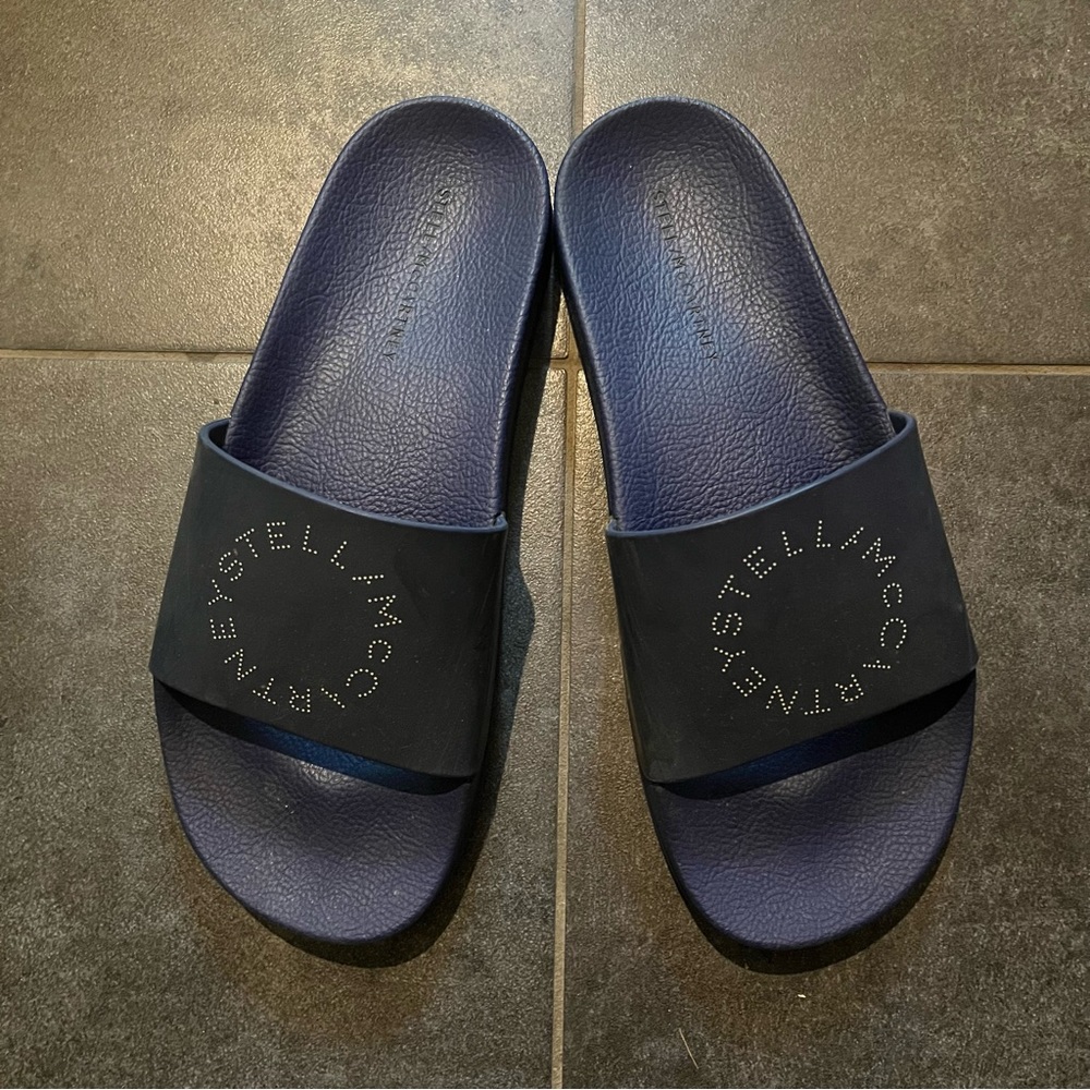 Stella McCartney slides men classic blue sandals